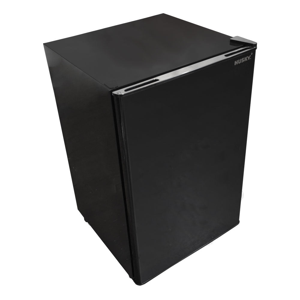 Husky 130L Solid Door Bar Fridge in Black