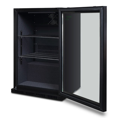 Husky 90L Eco Single Door Homebar Drinks Chiller in Black