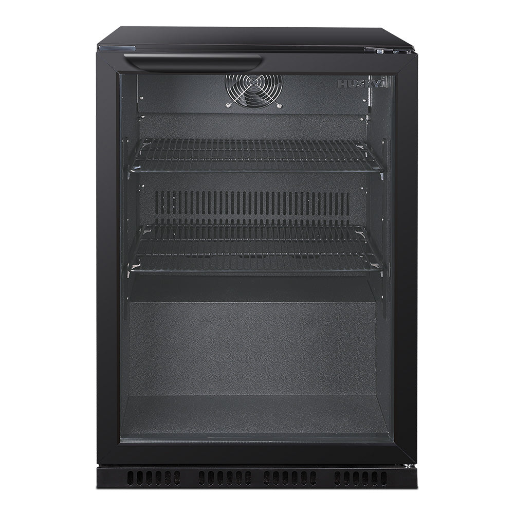 Husky 122L Single Door Homebar Drinks Chiller in Black