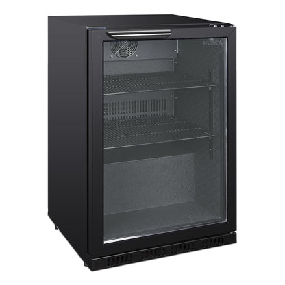 Husky 122L Single Door Homebar Drinks Chiller in Black