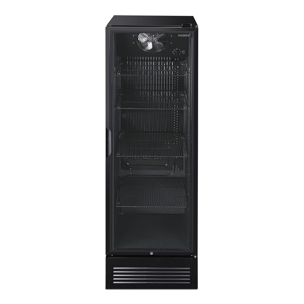 Husky 435L Single Door Homebar Drinks Chiller in Black