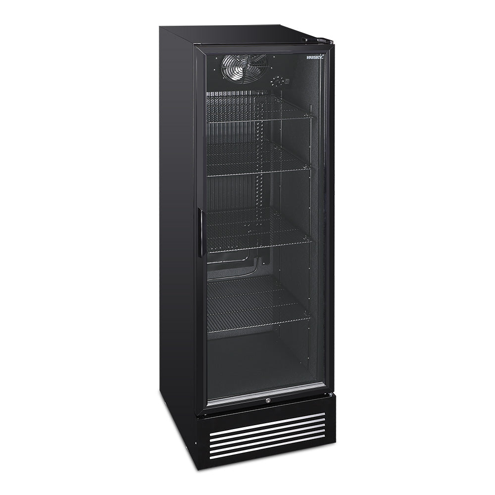 Husky 435L Single Door Homebar Drinks Chiller in Black