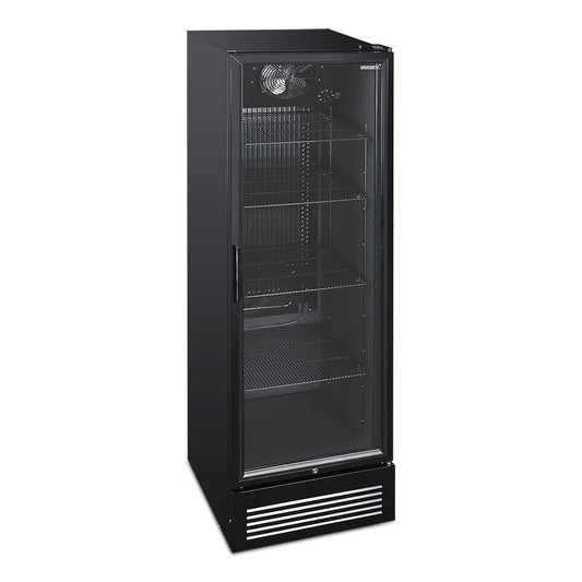 Husky 435L Single Door Homebar Drinks Chiller in Black
