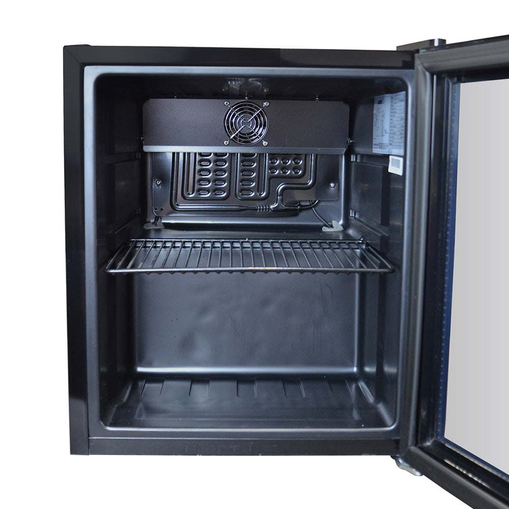 Husky 48L Mini Glass Door Bar Fridge in Black