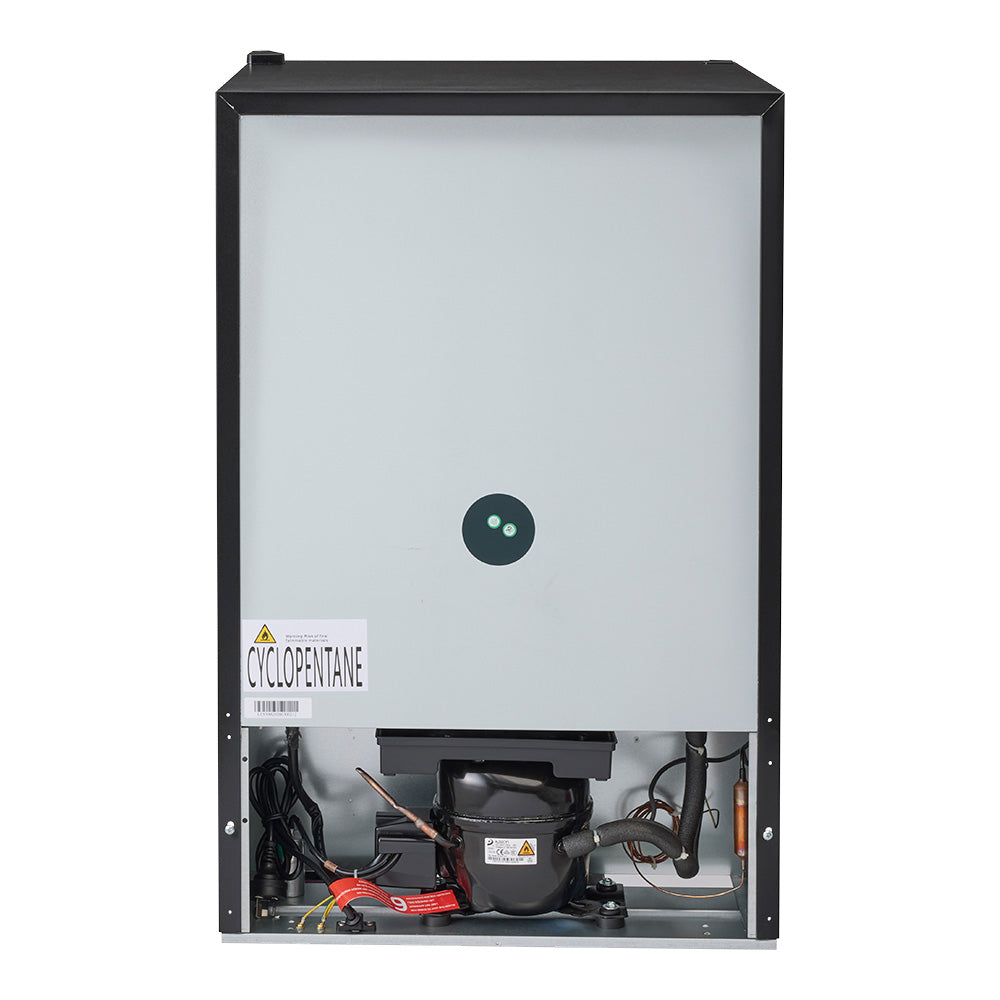Husky 130L Indoor Bar Fridge With Anti-Condensation Glass Door in Black