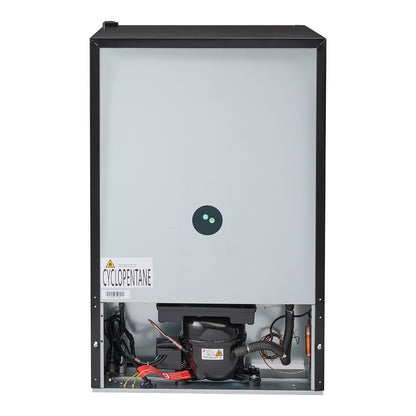 Husky 130L Indoor Bar Fridge With Anti-Condensation Glass Door in Black