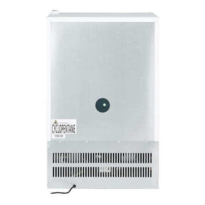 Husky 130L Indoor Bar Fridge With Anti-Condensation Glass Door in White