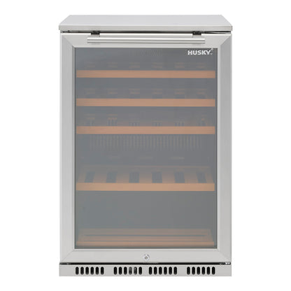 Alfresco Single Zone Anti Condensation Wine Fridge in Stainless Steel