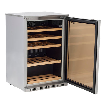 Alfresco Single Zone Anti Condensation Wine Fridge in Stainless Steel