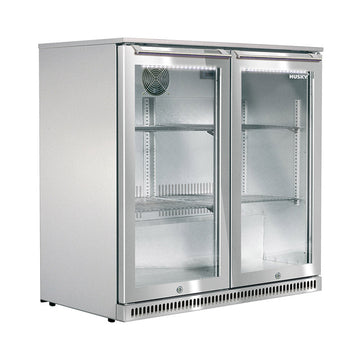 Husky 190L Double Door Alfresco Drinks Chiller With Anti-Condensation Doors In S/Steel (ALF-C2-840)