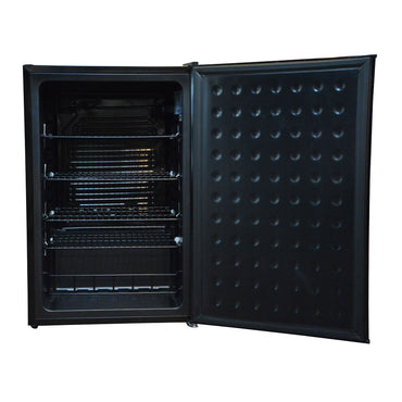 Husky 130L Solid Door Bar Fridge in Black