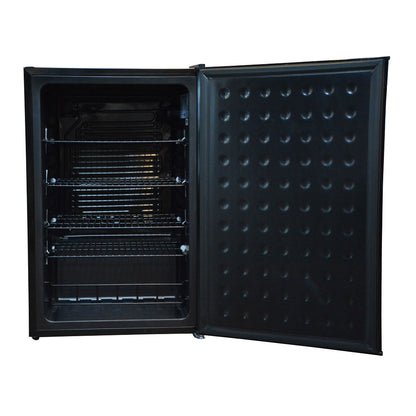Husky 130L Solid Door Bar Fridge in Black