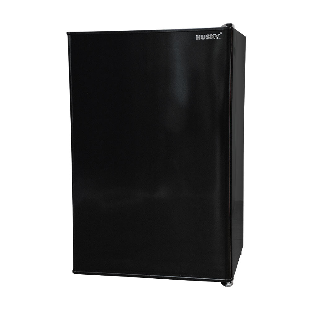 Husky 130L Solid Door Bar Fridge in Black