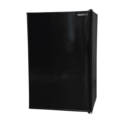 Husky 130L Solid Door Bar Fridge in Black