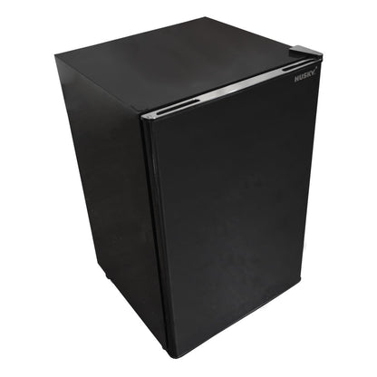 Husky 130L Solid Door Bar Fridge in Black