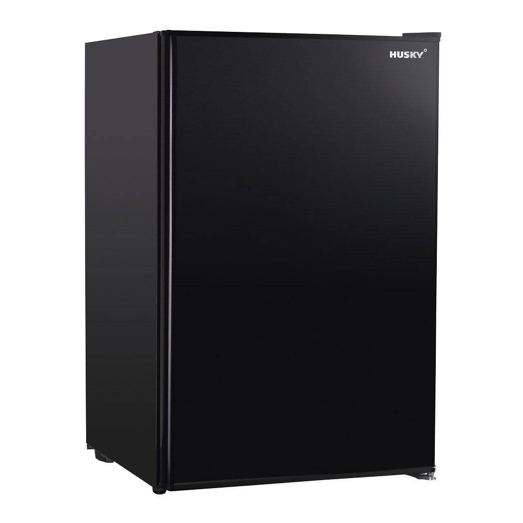 Husky 130L Solid Door Bar Fridge in Black