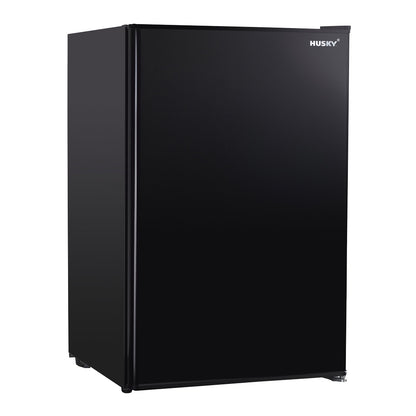 Husky 130L Solid Door Bar Fridge in Black