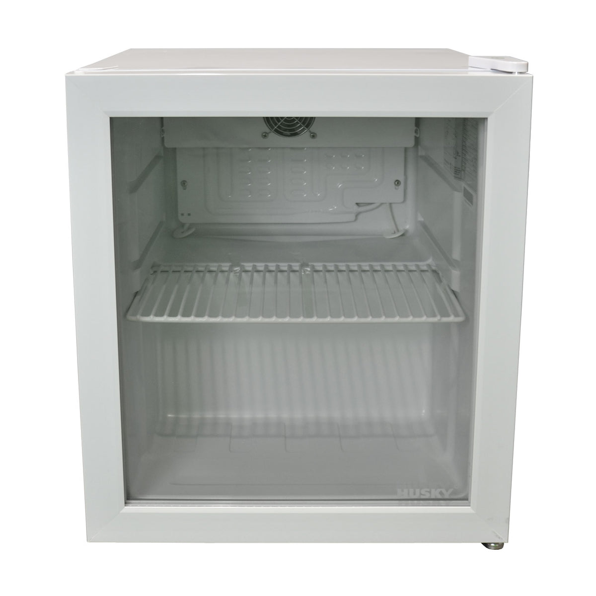 Husky 48L Mini Glass Door Bar Fridge in White