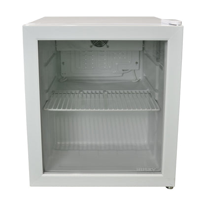Husky 48L Mini Glass Door Bar Fridge in White