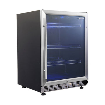 Husky Vino Pro 154L Under Counter Drinks Chiller in Stainless Steel Door (HUS-DC54-ZY)