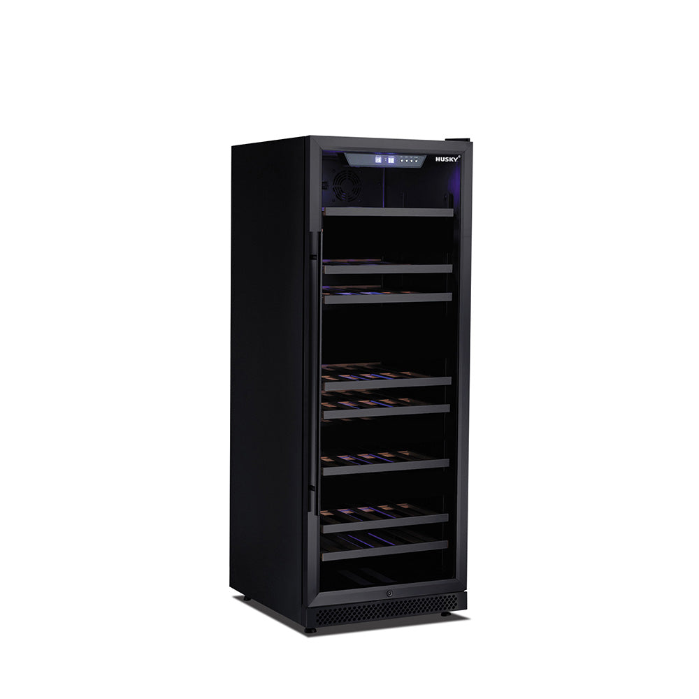 Husky Riserva 380L Dual Zone Freestanding Wine Fridge in Matte Black (HUSWS128DMBZY)