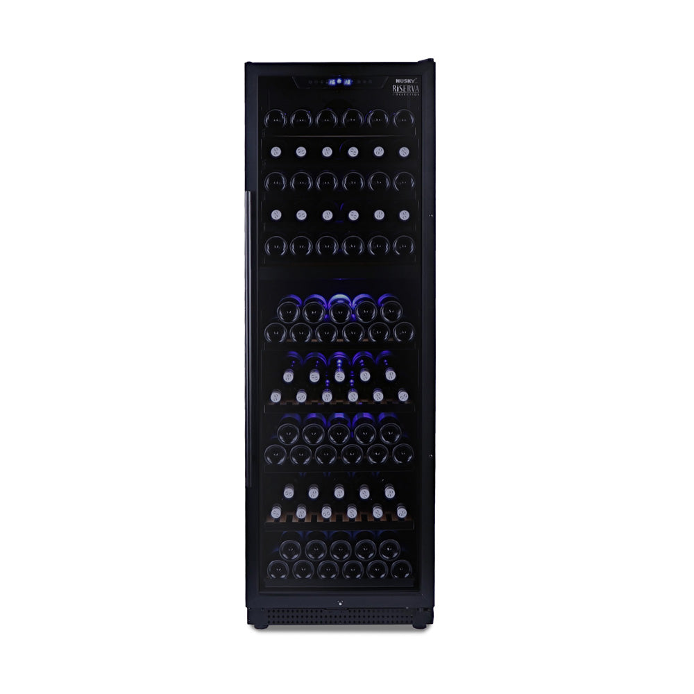 Husky Riserva 450L Dual Zone Freestanding Wine Fridge in Matte Black (HUSWS168DMBZY)