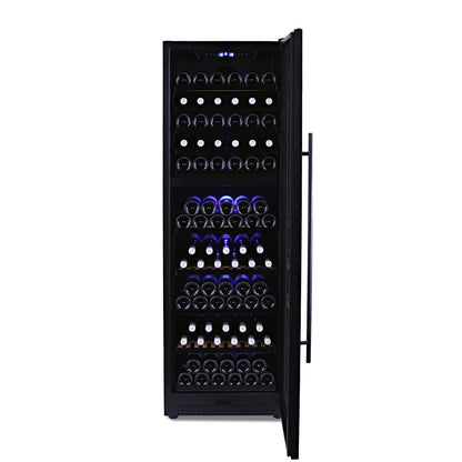 Husky Riserva 450L Dual Zone Freestanding Wine Fridge in Matte Black (HUSWS168DMBZY)