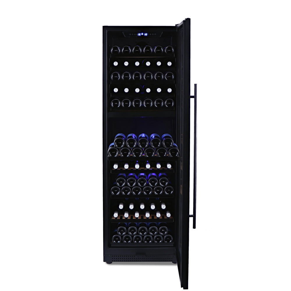 Husky Riserva 450L Dual Zone Freestanding Wine Fridge in Matte Black (HUSWS168DMBZY)