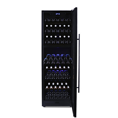 Husky Riserva 450L Dual Zone Freestanding Wine Fridge in Matte Black (HUSWS168DMBZY)