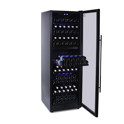 Husky Riserva 450L Dual Zone Freestanding Wine Fridge in Matte Black (HUSWS168DMBZY)