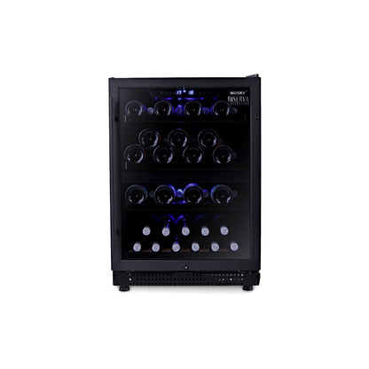 Husky Riserva 154L Dual Zone Wine Fridge in Matte Black (HUSWS54DMBZY)