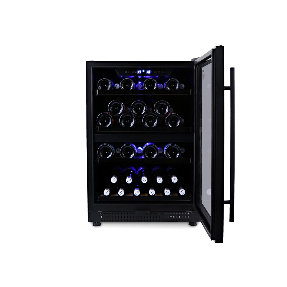 Husky Riserva 154L Dual Zone Wine Fridge in Matte Black (HUSWS54DMBZY)