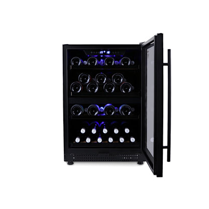 Husky Riserva 154L Dual Zone Wine Fridge in Matte Black (HUSWS54DMBZY)