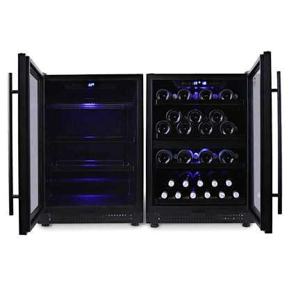 Husky Riserva 154L Dual Zone Wine Fridge in Matte Black (HUSWS54DMBZY)