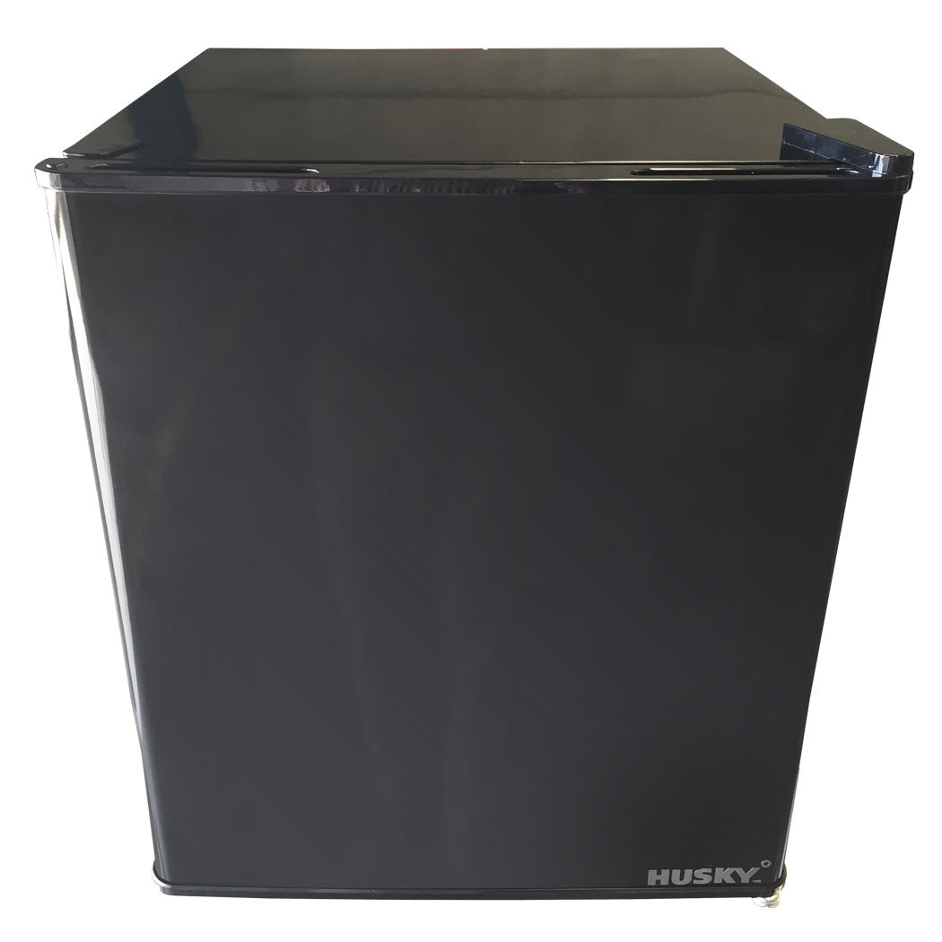 Husky 43L Mini Solid Door Bar Fridge in Black