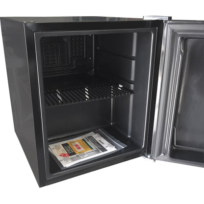 Husky 43L Mini Solid Door Bar Fridge in Black