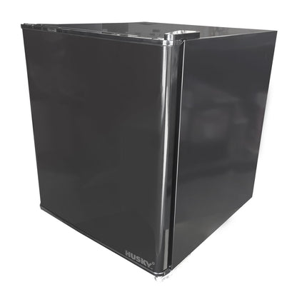 Husky 43L Mini Solid Door Bar Fridge in Black